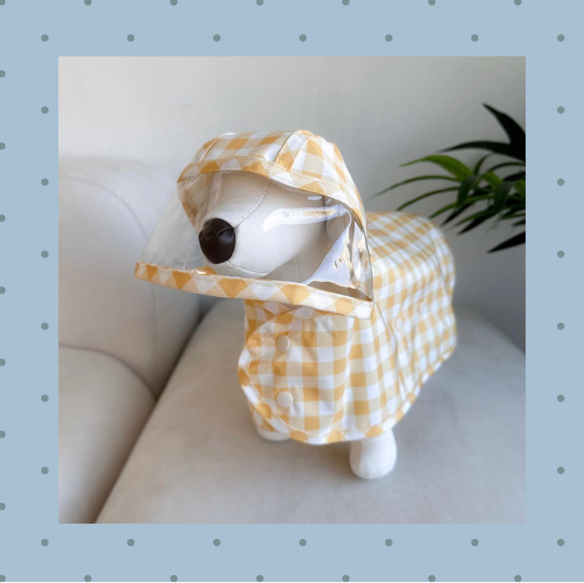 SALEパステルチェックレインコート※